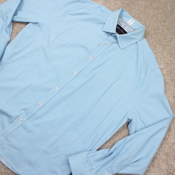 Robert Graham Modern Americana Shirt Adult 2XL XXL Blue Tailored Fit L/S Button - Picture 3 of 12